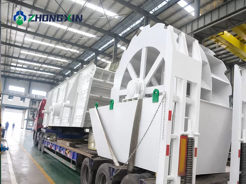 Batch delivery of XS series sand washing and dewatering machines to global market.