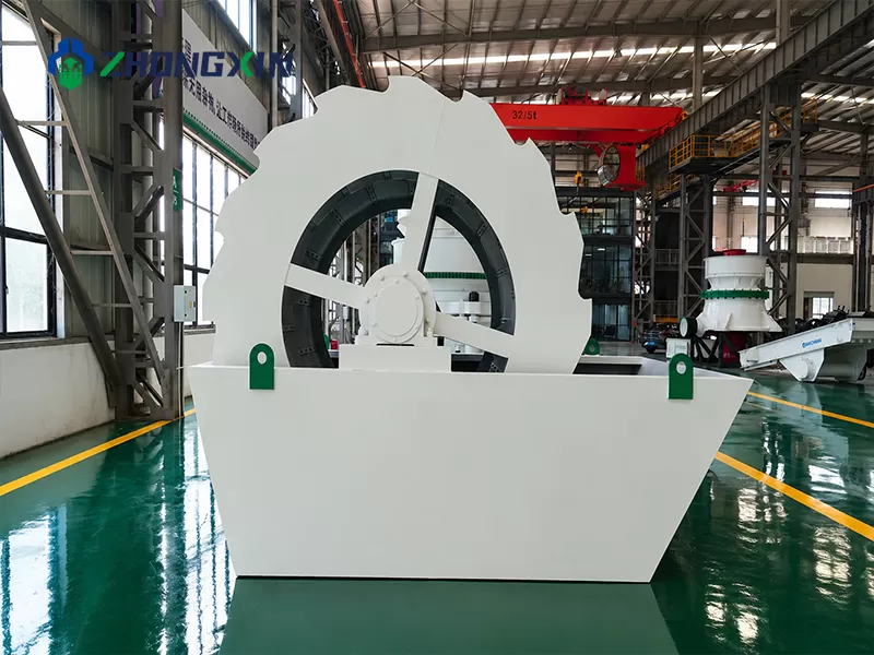 Heavy-duty Wheel Bucket Sand Washer for efficient sand washing, dewatering and impurity removal in quarry, mining and aggregate processing plants