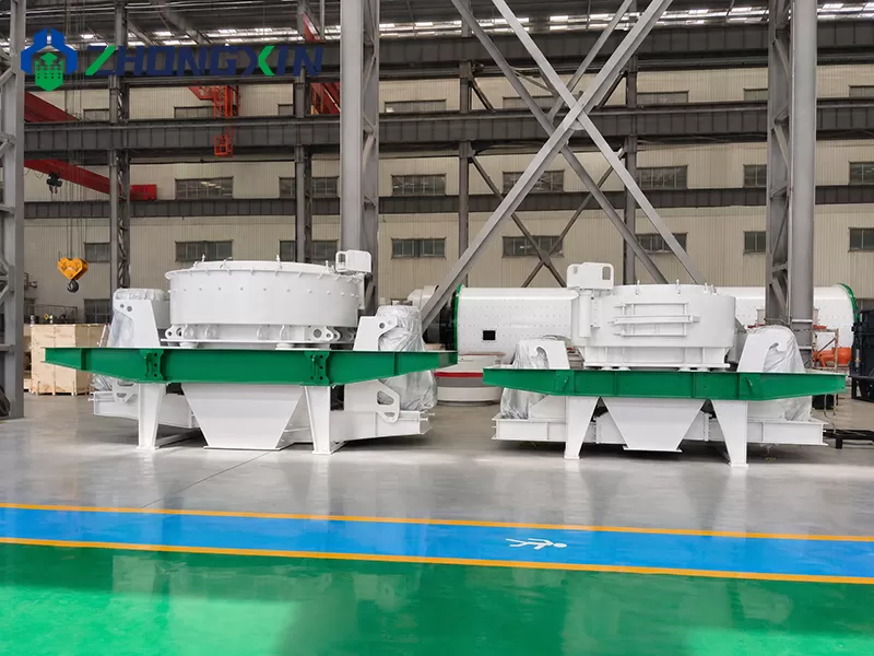 VSI vertical shaft impact crushers ready for manufactured sand production
