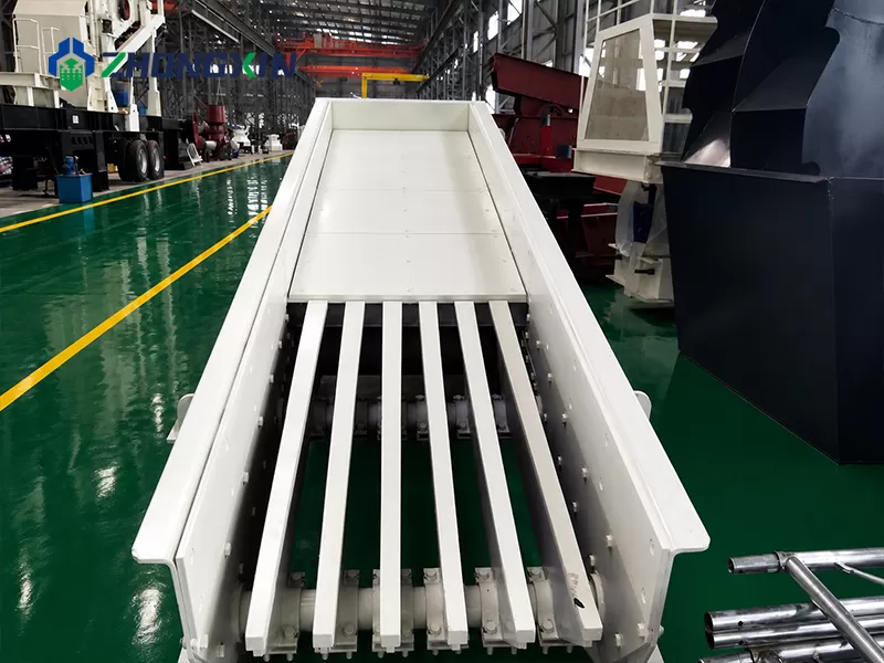 ZSW Vibrating Feeder securely packed for international shipment