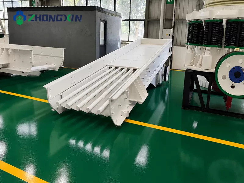 ZSW Vibrating Feeder for efficient material feeding in crushing plants