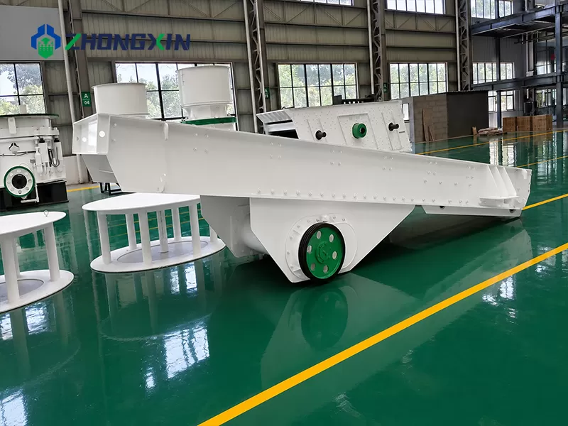 ZSW Vibrating Feeder for efficient material feeding in crushing plants