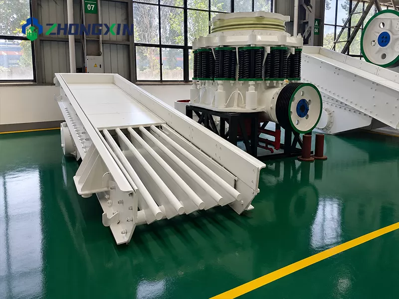 ZSW Vibrating Feeder ready for factory inspection before delivery