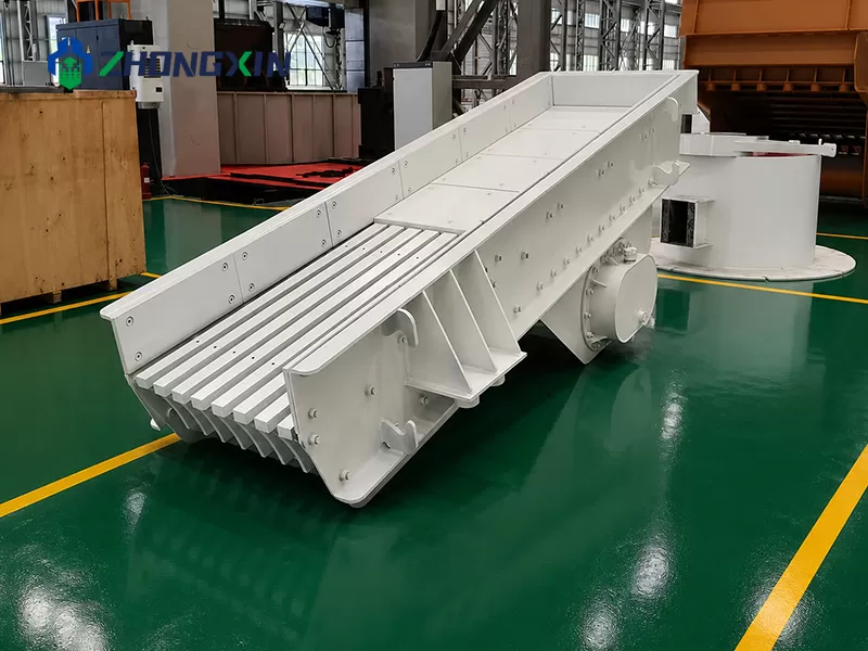 ZSW Vibrating Feeder for efficient material feeding in crushing plants