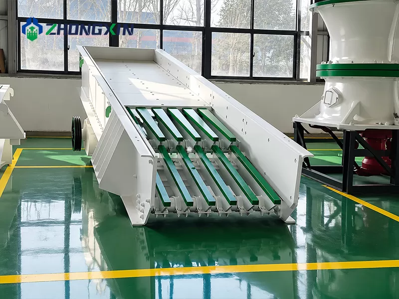 Heavy-duty stone crusher vibrating feeder produced by experienced vibrating feeders manufacturers in China